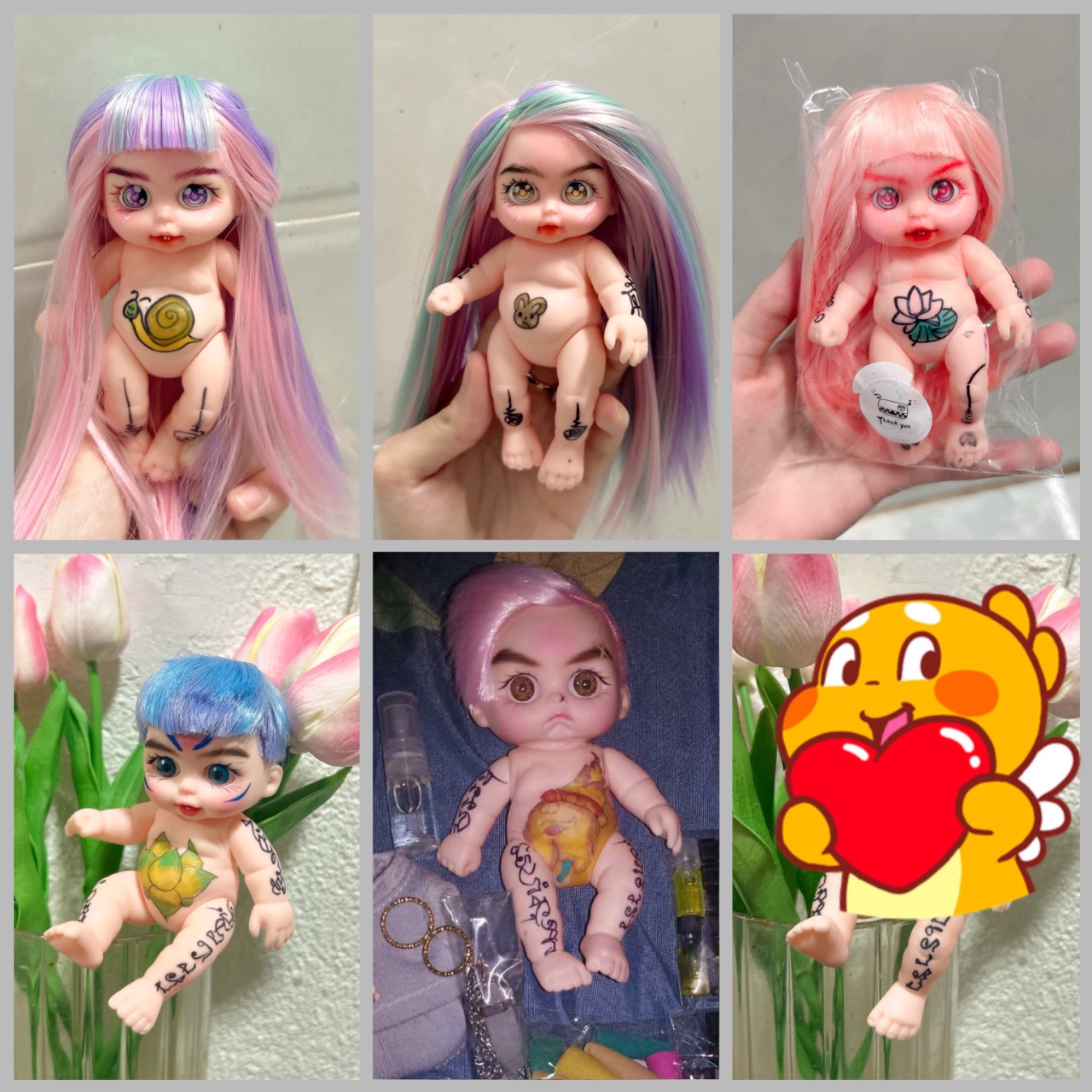 Bé 5in new (bé gái yant gấu)